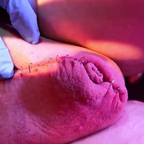 Sadistic Staple CBT and Orgasm Extraction