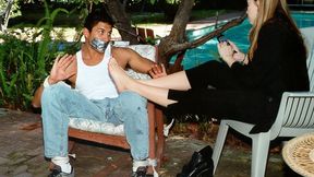 Tape Gagged Luke Is Tied To A Chair And At The Mercy Of His Celebrity Crush Trixie Lovett!