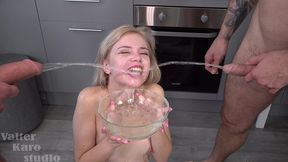 piss - piss in mouth - drink - bella gray - 3 big cock - anal fuck - uncensored - vk backstage + combo