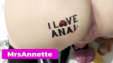 GIRL FUCKS GUY ASS DOUBLE ANAL. Please Dont Fuck My Ass TWO DILDO.