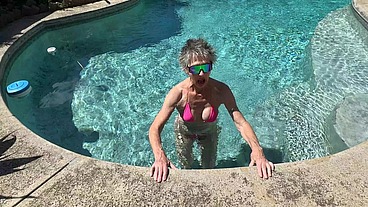 We went swimming in a private pool in Hawaii Kai
