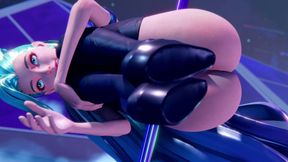 3D Seraphine Lol Pole Dance