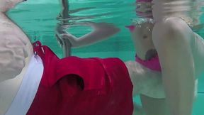 Latina MILF Nicky Ferrari gets it on with her upstairs neighbor in the pool