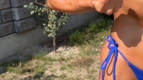 Absolute Legs #70 Oiling my biceps, abs and flexing with oil HD