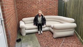 Large intex sofa 7 chambers popped