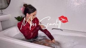 Scarlett and her soapy satin blouse (WAM)