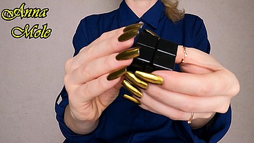 Hands Fetish Golden Manicure