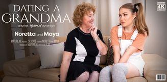 70 year old grandma  sexdating a hot hairy teeny lesbian babe