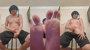 venti gi cosplay solo selfie wanking off
