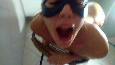 POV ,PISS INSIDE ASS, DRINKING PISS AND CUM ACCIDENT.....APRIL SWALLOW ALL