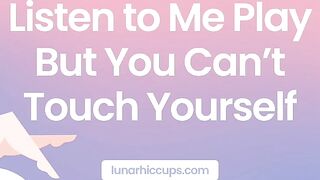 ASMR Listen to me Play with myself [no Touching Challenge can you do It?] Audio Erotica