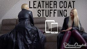 Leather coat Stuffing into pussy ( Mobile&Tablet version )