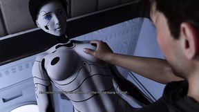 Artificial Intelligence Cybersex Experience: Massive Cock&#x1F346; Slams Tits, Ass&#x1F351; Fucks AI Fantasy Babe