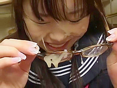 Fabulous Japanese whore Hikari Kisugi, An Nanba, Aya Shiraishi in Crazy Facial, College JAV movie