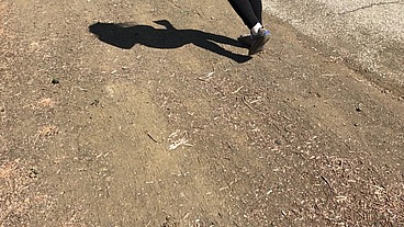 walking talking planning and jogging behind the scenes for &quot;Blonde Creampied by personal trainer outdoors&quot;