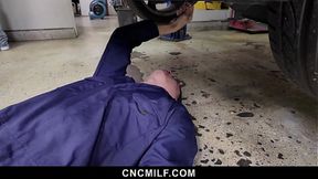 Hot Duo Gets Steamy in the Car at the Nearby Garage - Cfnm
