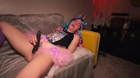 A Unicorn's Naughty😈 Halloween Dreams - Quad Play with DVP and Plenty of Cream