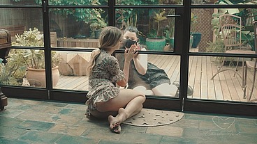 Divided! Sexy Charlie Forde & Astrid Love Masturbate Together!