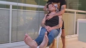 Dom Ícaro dominated Tonny barefeet - Part 1