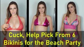 Cuck, Help Pick From 6 Bikinis for the Beach Party (HD)