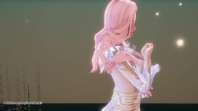 Hwaa Seraphine Sexy Striptease League of Legends Hentai Uncensored