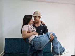 Big Ass Neighbor, if You Want I Can Lift You up, Give Me a Kiss Before Someone Arrives at the Office