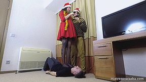 Slava - Christmas Cuckold Trampling (Full HD)