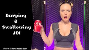 Burping & Swallowing JOI - Burp - Burps - Jerk Off Instruction - Made to Burp - Soda Guzzling