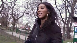 GERMAN SCOUT - BROWN AFRICAN BABE PLOWED TO EYE ROLLING ORGASM AT PICKUP CASTING