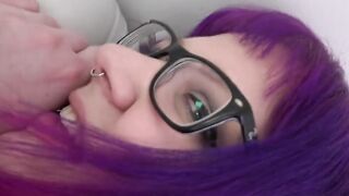German Gothic BBW Abby Strange boned first time on camera