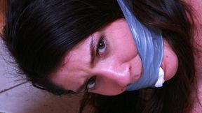 Cute Housewife Arielle Tightly Bound & Tormented with Her Sock before Being Gagged with it! Nude Escape Attempts! RE ENCODE 2025