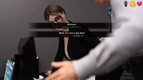 Hot boss dominates petite babe in office tryst, pinning her tight, pleading pussy&#x270C;