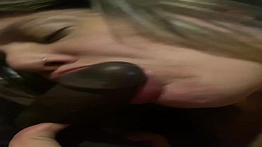 Close Up POV of MILF PAWG Kelly Patrick Sucking Her Favorite BBC