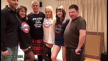 Chubby Prof. Tubbs Busts Nuts In Delilah, Adreena & Lucy Love's Holes!