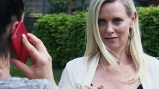 German blonde Milf got anal plowed for the first time
