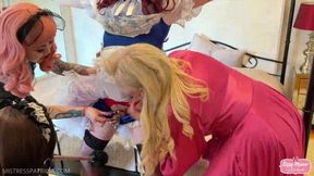 Tied, Tickled, Tormented and Toilet Brush - Part 2 (Mistress Ava & Mistress Patricia) (720p)