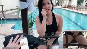 HOT PUBLIC ORGASM CONTROL/ REMOTE SEX TOY/ LATINA