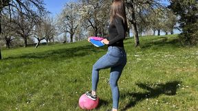 wild outdoor ball kicking