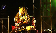 sexy Asian makes audience go crazy