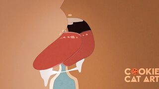 Mako and Wing cock rub their fuck-sticks until they jism.