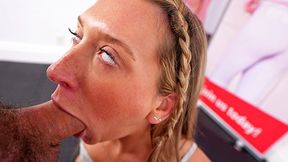 Tanned Slim Teen&#x2019;s Workout Session Goes Wild from Multiple Angles
