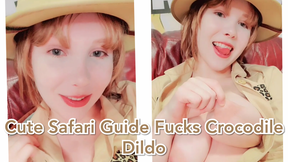 Cute Safari Guide Fucks Crocodile Dildo