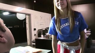 Tattoo Girls - 19 Year Old Marina Fucks Penis That Creampies Her