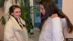 Public Teen Pickups with Rough Four-Way Sex Party