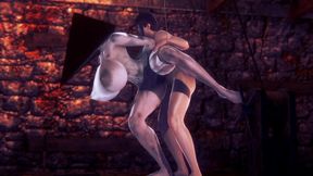 pyramid head woman gets fucked hard - silent hill hentai parody