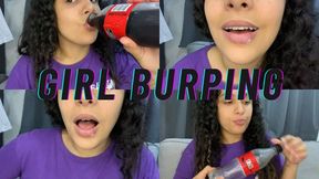 GIRL BURPING