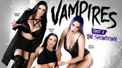 Vampire Angela White and Her Leader Hard Fuck Abigail Mac to Make Her Part