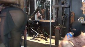 3 disobedient slaves in the dungeon get punished