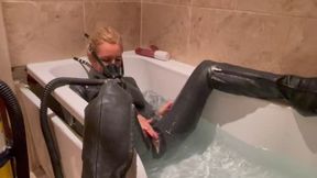 scuba outfit in bath cum with wand