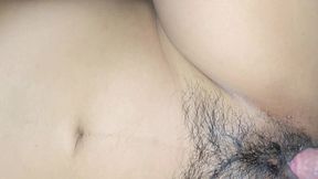 follandome a mi hermanastra por apuesta de partido de futbol!! me paga con su cono peludo y mojado!!